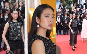 ครั้งแรกในชีวิต! \'ชุติมณฑน์\'นางเอกพันล้าน เดินบนพรมแดงเมืองคานส์ด้วยชุดเรียบง่าย