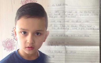 ซึ้งใจ! หนูน้อยลูกครึ่งไทยเขียนจดหมายถึงนายกฯเนเธอร์แลนด์  ขอช่วย13ชีวิตทีมหมูป่า