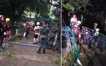 ด่วน!! จนท.เร่งอพยพปชช.ติดรีสอร์ท เฝ้าสังเกตุสถานการณ์น้ำป่า\'นครนายก\'