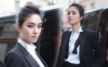 หวานซ่อนเปรี้ยว! \'ปอย ตรีชฎา\'ใส่สูทสุดเท่ร่วมงานแฟชันที่ปารีส