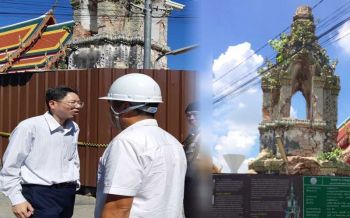 วิศวกรโยธาลงพื้นที่ตรวจโครงสร้างเจดีย์วัดพระยาทำ ผู้บาดเจ็บปลอดภัยแล้ว 4