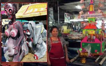 คลิป \'เปรตตัวจริง\'อาละวาดเมืองคอน ย่องฉกเงินทำบุญงานสารทเดือนสิบ