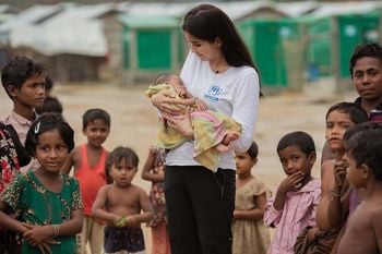 ปู-ไปรยา เยี่ยมผู้ลี้ภัยชาวโรฮิงญาในฐานะทูตสันถวไมตรี UNHCR