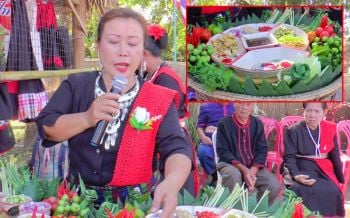 เปิดบ้าน\'ชนเผ่าไทยแสก\'ถิ่นสายลับโบราณ ชิม\'เมี่ยงตาสวด\'ของแซ่บพื้นเมือง