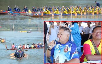 ลอยกระทงนี้!พบศึกชิงเจ้าสายน้ำแม่กลอง ชมคลิปลีลาพากย์\'เเข่งเรือยาว\'สุดมันส์