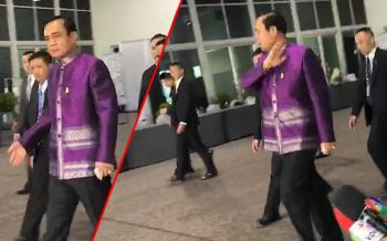 (เปิดคลิป) \'บิ๊กตู่\'เชิดใส่ ปัดให้สัมภาษณ์สื่อ