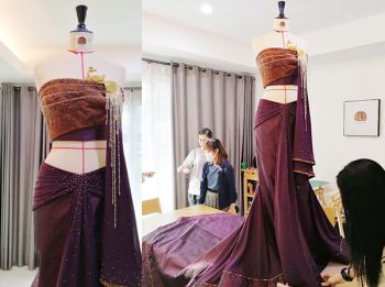 พระองค์หญิงสิริวัณณวรีฯ ทรงประทานชุดให้\'เดมี ลีห์เนล ปีเตอร์ส\'มิสยูนิเวิร์ส 2017