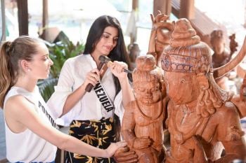 เหล่าสาวงามมิสยูนิเวิร์ส2018  เรียนรู้วิถีความเป็นไทย-เที่ยวทะเลชมธรรมชาติ