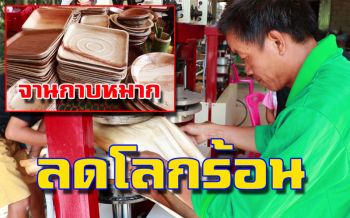 ‘เลย’ผุดไอเดีย! ลดขยะในชุมชนผลิต ‘จาน-ถ้วย’จากกาบหมาก