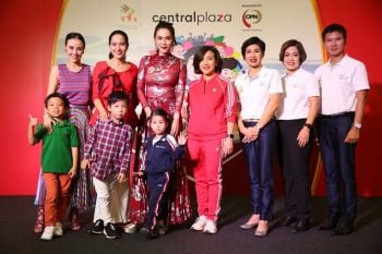 ‘เมย์’ พา ‘น้องมายู’ ร่วมเปิดกีฬาอนุบาล