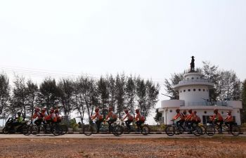 \'ปั่นไปไม่ทิ้งกัน\'วันที่ 6 เลาะเลียบสุดแดนตะวันออก\'ตราด-จันทบุรี\' 106 กิโลเมตร