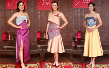 6 โปรกอล์ฟสาวระดับโลกสวมชุดผ้าไหมไทย  โดยแบรนด์ไทย ‘PASSA Silkwear’