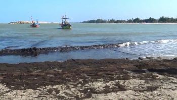 ผอ.ศูนย์วิจัยฯลงพื้นที่ตรวจสอบชายหาดบ่ออิฐ หลังพบน้ำทะสีดำ+สิ่งแปลกปลอม