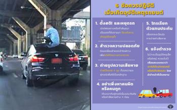 ตั้งสติ!กองปราบฯแนะ6ข้อควรทำหลังเกิดอุบัติเหตุรถยนต์