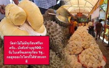 \'วัดท่าไม้\'ยันไม่เป็นความจริง! ปมโซเชียลฯรุมจวกเก็บเงินทำบุญแลกทุเรียน