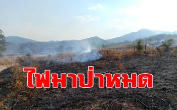 ดับไฟป่าหามรุ่งหามค่ำ!! พบบางพื้นที่ป่าหมดเกลี้ยงเหลือแต่เขาหัวโล้น