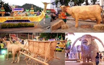 นายอำเภอ\'โพธาราม\'ไอเดียเจ๋ง นำผักตบชวาประดิษฐ์หุ่นนานาชนิด