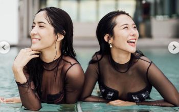 \'พิ้งค์กี้-ใบเฟิร์น\'ควงแขนโชว์ความฮอต ประชันแซ่บในชุดว่ายน้ำ