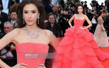 ลุคนี้ปังมาก! \'ริต้า\'นางฟ้าทุ่งลาเวนเดอร์ร่วมเดินพรมแดงคานส์