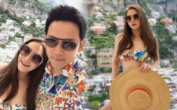 \'นาตาลี\'ควง\'ฟลุค\'เที่ยวลั้นลาทะเลยุโรป อวดความแซ่บในชุดบิกินี