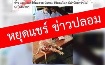 ข่าวลวงโลก! \'หมู-ไก่\'เป็นเอดส์ วนกลับมาอีก เตือนคนแชร์ระวังโทษหนักทั้งจำทั้งปรับ