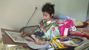 วอนช่วยนศ.สาว  ป่วยภูมิแพ้ตัวเอง  ใจสู้รับจ้างวาดรูป