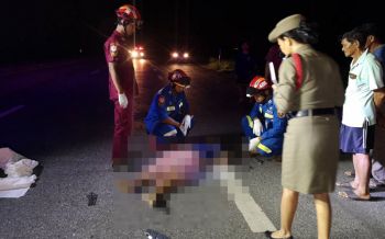 กระบะตีนผี! ซิ่งชนชาวบ้านดับ เผ่นหนีผิด