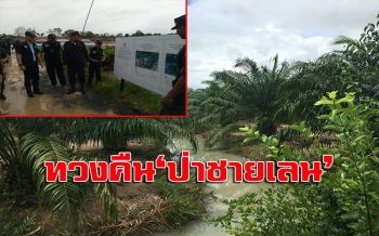 สตูลผนึกกำลังเข้าตรวจยึดป่าชายเลนคืนกว่า 60 ไร่จากกลุ่มนายทุน