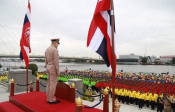 กำลังพลเรือพระราชพิธี เตรียมฝึกซ้อมขบวนพยุหยาตราทางชลมารคครั้งที่ 3