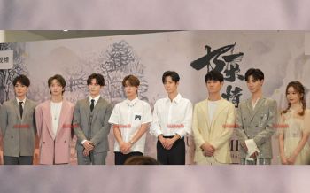 นักแสดง\'ปรมาจารย์ลัทธิมาร\'หล่อสวยทะลุกล้อง งานแถลงข่าวสุดฟิน