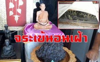 พบอีก! จระเข้นอนเฝ้า\'โคตรเหล็กไหล\' ที่บ้านอดีตผู้สมัคร ส.ส.เมืองสองแคว