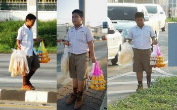 3พี่น้องสู้ชีวิต! กำพร้าพ่อแม่ เร่ขายพวงมาลัย-ข้าวเกรียบว่าวเลี้ยงยายป่วย