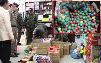 ลุยจับร้าน\'ประทัด-พลุ\'ผิดกฎหมาย! เด็กซื้อเล่นมือขาด-ขายเกลื่อนช่วงออกพรรษา