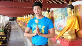 \'บอส-พงศ์พณิช\'เดินสายบุญกราบพระธาตุเมืองนคร&ไอ้ไข่วัดเจดีย์สู้ศึก Mr. Universe Thailand2019