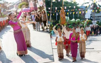 \'นุ้ย-เกศริน\'เปลี่ยนลุค..!สวยหวานฟ้อนรำงดงามร่วมบุญกฐิน