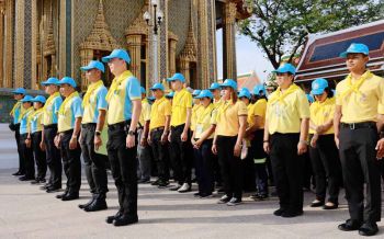 จิตอาสาพระราชทาน เข้าปรับภูมิทัศน์วัดราชบพิธฯ รับสมเด็จพระสันตะปาปาเยือนประเทศไทย