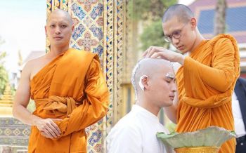 \'ปั้นจั่น\'เข้าพิธีอุปสมบท ได้รับฉายาทางธรรม\'ธัมมะโชโต\'ผู้รู้แจ้งแห่งธรรม