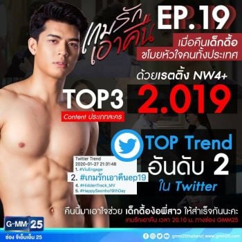 \'เกมรักเอาคืน\'แรงไม่หยุด ฉุดไม่อยู่ เรตติ้งพุ่ง 2.0