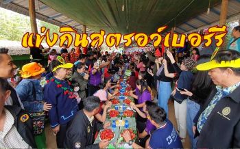 เปิดแล้ว! เทศกาลท่องเที่ยวแข่งขันกินสตรอว์เบอร์รีกระตุ้นการท่องเที่ยว