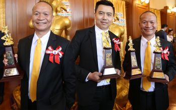 พิธีกรและผู้ประกาศข่าว\'ช่องเวิร์คพอยท์\'รับพระราชทานรางวัลเทพทอง ครั้งที่ 20