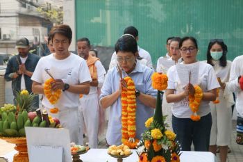 ‘ปิ่น-ณัฏฐนันท์’นำทีม ‘เล่ห์บรรพกาล’ บวงสรวงเอาฤกษ์เอาชัย