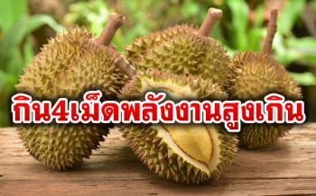 แพทย์ชี้\'กินทุเรียน\'4-6เม็ด พลังงานสูงเท่ากินข้าวมันไก่2จาน