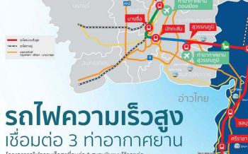 เดินหน้ารถไฟเชื่อม3สนามบิน  รฟท.เร่งส่งมอบพื้นที่  พร้อมฟ้องร้องผู้บุกรุก