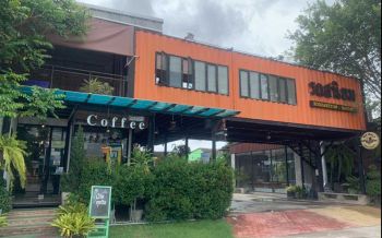 ไอเดียเก๋! นำตู้คอนเทนเนอร์เก่ามาตกแต่งเปิดร้านกาแฟ-ขายอาหาร