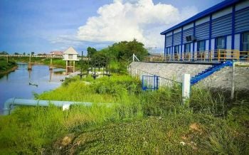 กรมชลฯระบายน้ำเพิ่ม\'ฝายหนองหวาย\' หนุนการประปาเมืองมหาสารคาม