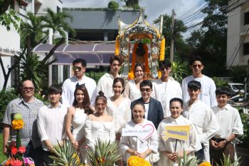 \'ทีวีซีน\'ถือฤกษ์ดีบวงสรวงละคร\'อุบัติร้ายอุบัติรัก\'เปิดตัว\'มาสุ-โม มนชนก\'