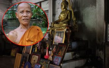 พระลูกวัดจุดเทียนทิ้งไว้ก่อนลงไปฉันเพล ไฟไหม้กุฎิหวิดวอดทั้งหลัง