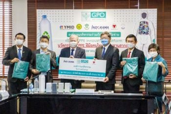 ประกาศความสำเร็จชุด PPE ผลิตจากเส้นด้าย PET รีไซเคิล 100% รายแรกในไทย