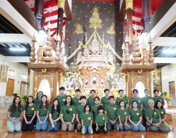 ‘อาตู่’นำทีมนักแสดง‘เก็บแผ่นดิน’รวมใจทำบุญ