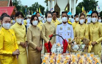 3ส.ส.พิจิตร\'พปชร.\'ร่วมพิธีทำบุญตักบาตร วันคล้ายวันสวรรคต\'รัชกาลที่ 9\'
